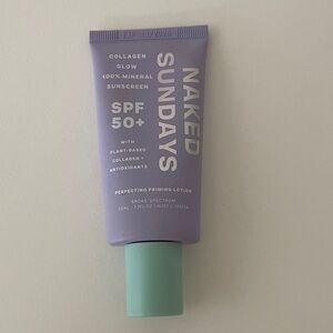 Naked Sundays Collagen Glow SPF 50+ Mineral Sunscreen - Purple and Mint